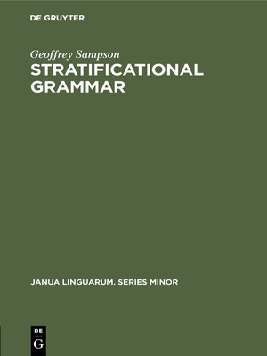 cover image of Stratificational Grammar